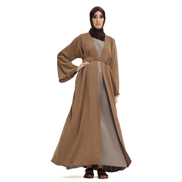 Naima Basic Light Brown Kimono