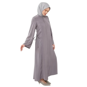 Fatima Zip Lilac Abaya