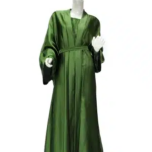 Silk Two Piece Emerald Green Kimono