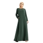 Bottle Green Jersey Abaya