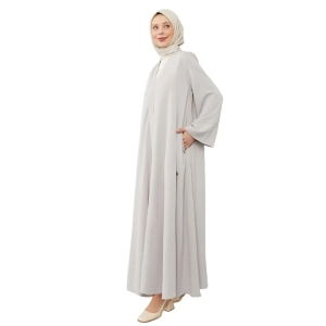 grey turkish abaya