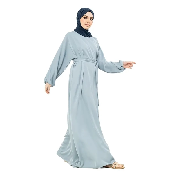 light blue Muslim abaya