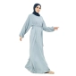 light blue Muslim abaya