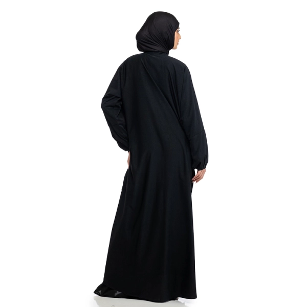 Maryam Button Black Abaya Online