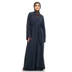 Navy Belted Amani Abaya