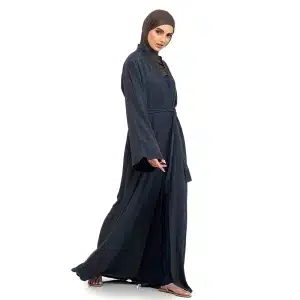 Amani Belted Navy Abaya