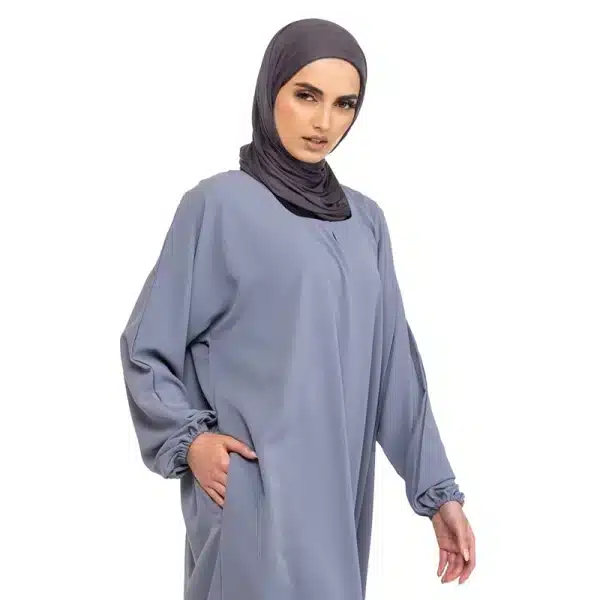 Essential Stone Blue Abaya