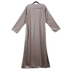 Omani Satin Tasseled Brown Thobe