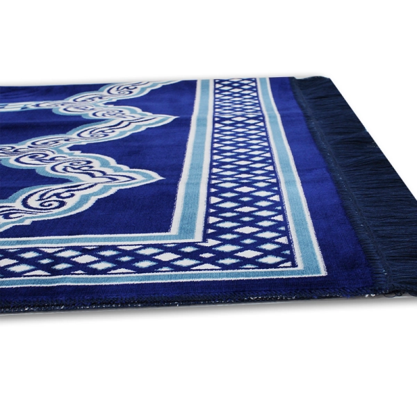 Buy Five People Blue & White Prayer Mat