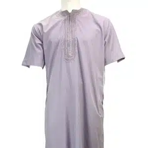 Morrocan Half Sleeve Grey Thobe