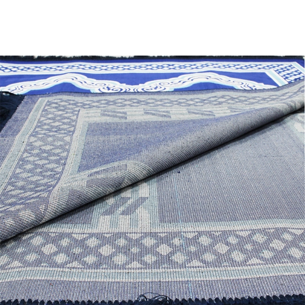 Five People Blue & White Prayer Mat For sale