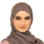 Classic Ash Brown Cotton Hijab