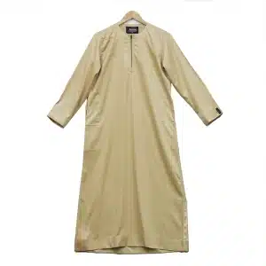 Kids Omani Satin Gold Thobe ASB- K32 COL 10