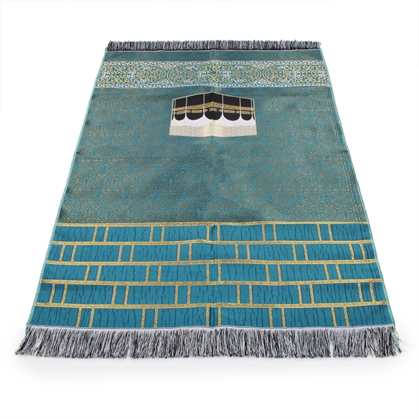 Buy Green Embroidered Kaaba Prayer Mat