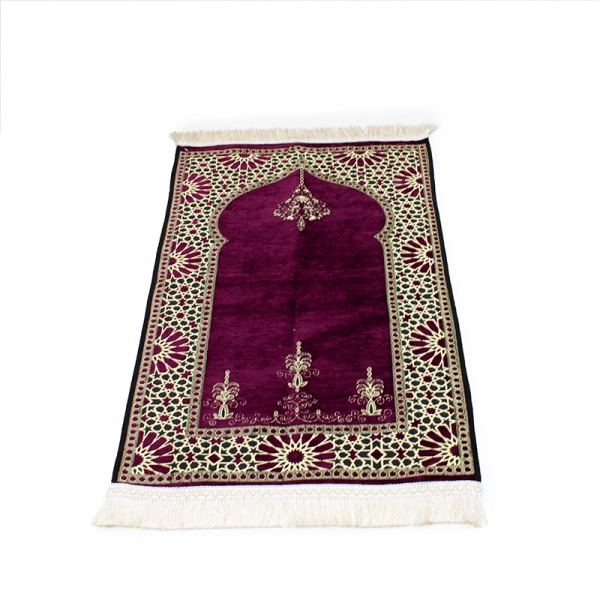 Buy Kids Maroon Detailed Light Weight Prayer Mat