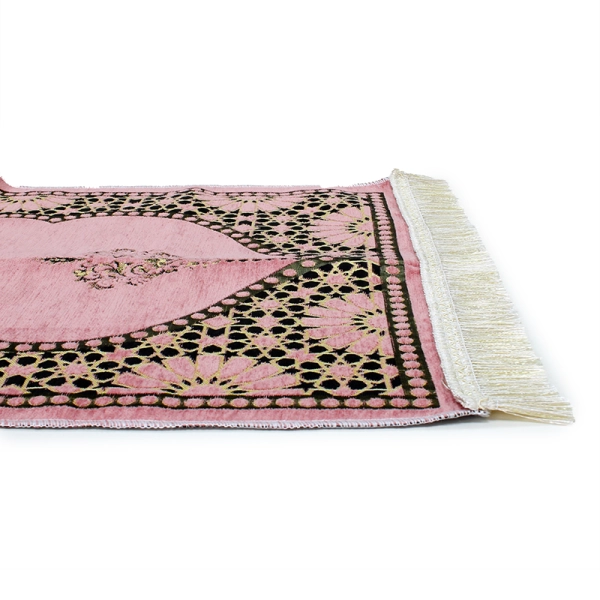 Shop Pink Detailed Light Weight Prayer Mat