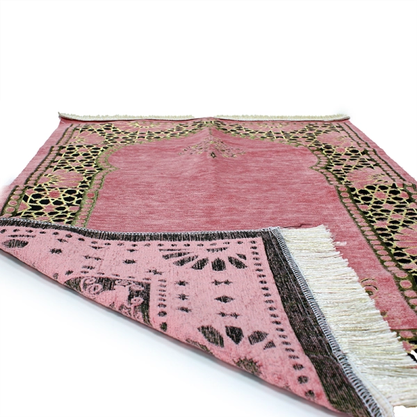 Pink Detailed Light Weight Prayer Mat For Sale