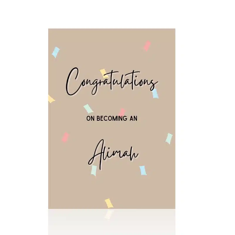 Congratulations On Becoming An Alim Greeting Card