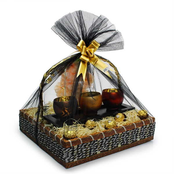 Buy Black And Gold House Warming Gift Hamper